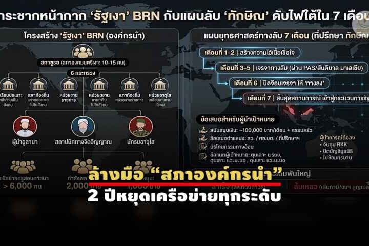 เจาะแผนลับดับไฟใต้ – ใช้พรรค PAS เปิดเจรจา “ผู้นำตัวจริง BRN”