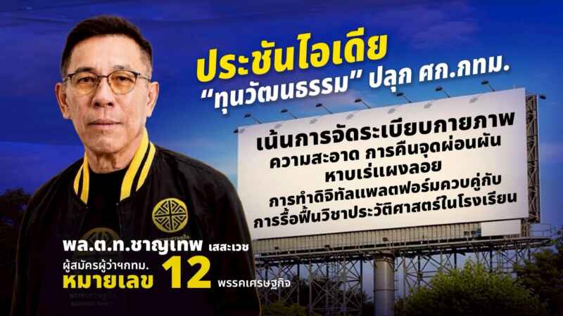 ‘ทุนวัฒนธรรม’ ปลุกเศรษฐกิจกรุง-คืนชีพหาบเร่แผงลอย