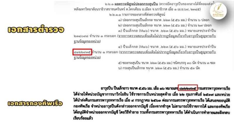 เปิดเอกสารมัด “เอ็ม 16” ถล่ม “กมลศักดิ์” ที่แท้ปืนหลวง!
