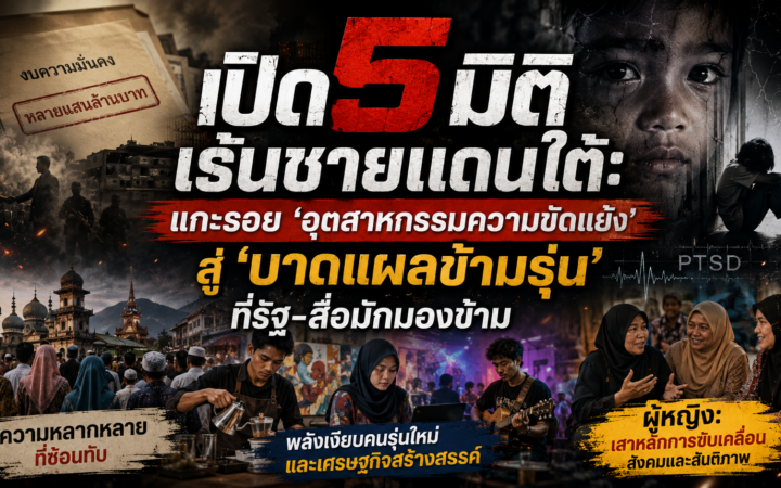  แกะรอย ‘อุตสาหกรรมความขัดแย้ง’ สู่ ‘บาดแผลข้ามรุ่น’ ที่รัฐ-สื่อมักมองข้าม