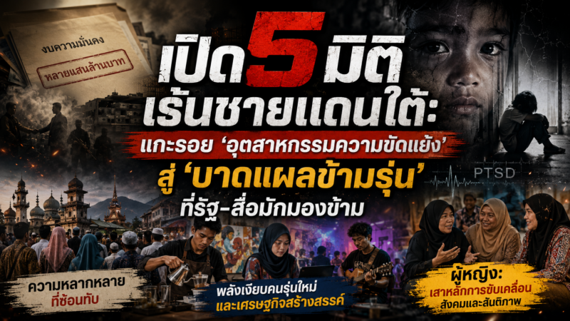  แกะรอย ‘อุตสาหกรรมความขัดแย้ง’ สู่ ‘บาดแผลข้ามรุ่น’ ที่รัฐ-สื่อมักมองข้าม